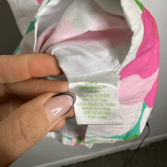 Lilly Pulitzer Franco Had Me a Blast Dress floral cotton GIRLS 10 - Picture 6 of 7